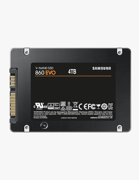 Disque Dur SSD Interne Samsung 860 EVO SATA III 2.5 (MZ-76E4T0B/EU)