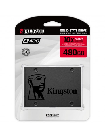 Disque interne SSD Kingston A400 SATA 2.5" 480 Go (SA400S37/480G)