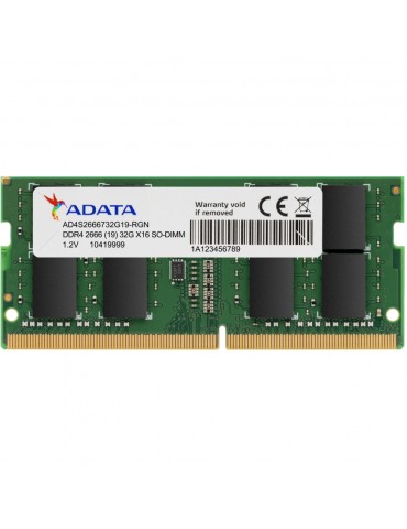 Barrette mémoire ADATA DDR4-2666 SO-DIMM 4GB - PC portable (AD4S26664G19-RGN)